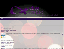 Tablet Screenshot of cinecristao.com